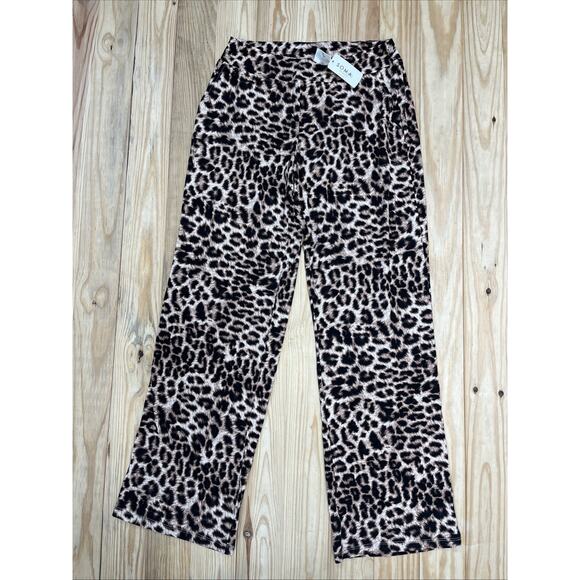 NWT Soma Leopard Print Pull On Pajama Pants Size XS 70$ MSRP - Picture 1 of 6